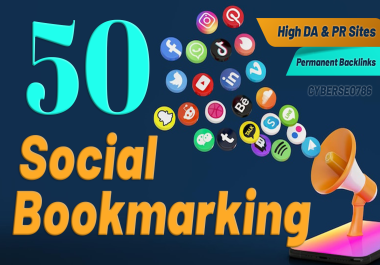 I will do manual 50 High quality social bookmarking SEO backlinks