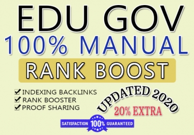 create manually 100 EDU AND GOV Trusted Dofollow high quality Da backlink
