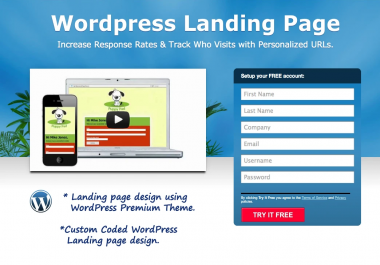 Create Beautiful Landing Page in WordPress
