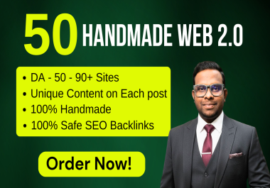 50 Handmade Web 2.0 Blog SEO Backlinks