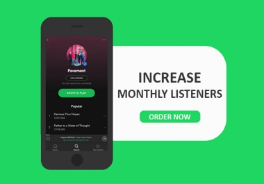 Increase Monthly Listeners To Grow More Track Streams and Audience