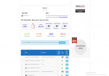 a text link in 4downfiles high PA high DA and 8 million vues monthly