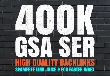 create high quality verified backlinks for your website by using GSA SER