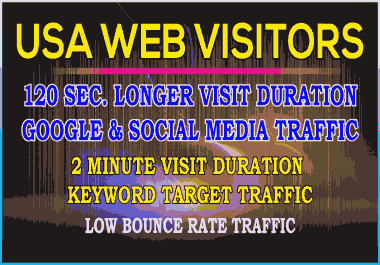 Send keyword target daily 500 USA website traffic with real human visitors