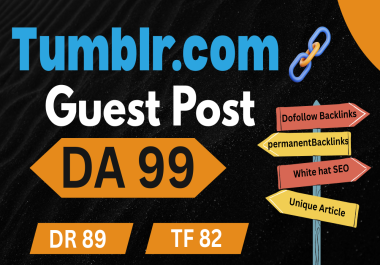 I will write a article and post on DA 99+ DR 89+ site with permanent backlinks