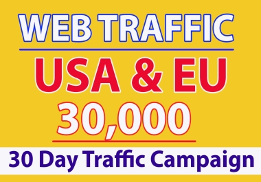Get 30,000 USA Web Traffics for one month