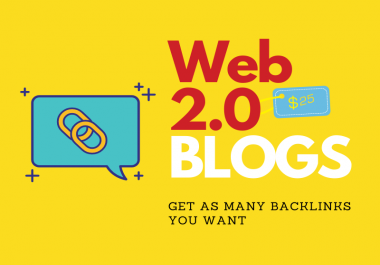 30 high quality web 2.0 blogs with authority contextual links