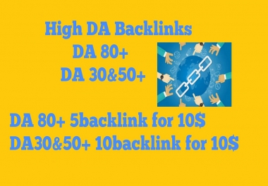 High DA Backlinks for cheap prices