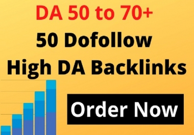 Powerful 50 to 200 Dofollow High DA Backlinks Website Off Page SEO Service Outreach