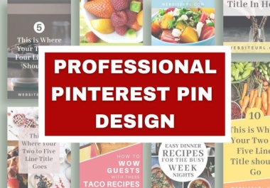 I will design 3 professional pinterest pins for you ads in 24 hours