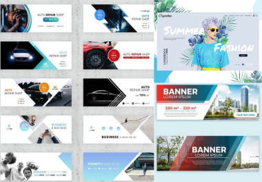 Design Amazing Professional Web Banner For You