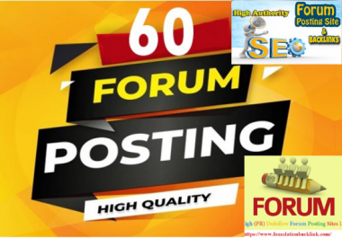 I will do high authority forum posting with your website url