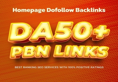 I Will Build Permanent 100 Manual Homepage PBN Da 50 Plus Backlinks