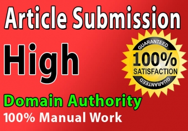 I will Build 25 Unique Domian Article Submission SEO Backlinks