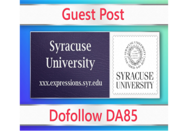 Guest post on Syracuse EDU -. expressions. syr. edu - DA85
