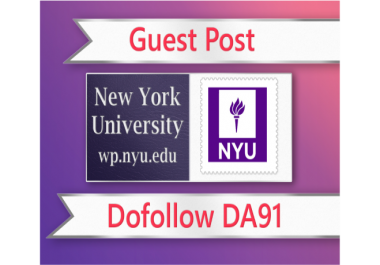 Guest post on NYU EDU - wp. nyu. edu - DA91