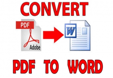 DATA ENTRY CONVERT YOUR PDF TO ANY DOCUMENT