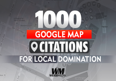 1000 Google Map Citations For Local DOMINATION