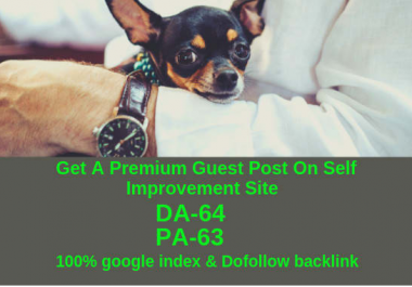 Offering A Guest Post On DA 64 & PA 63 Blog With Dofollow And 100 Index From Google