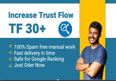 I will increase trust flow tf 30 plus guaranteed