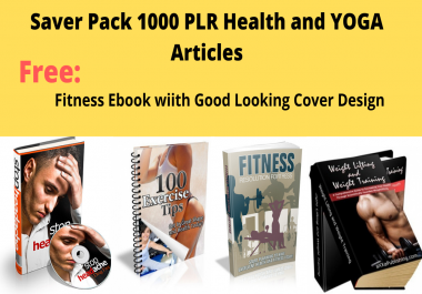 Saver Pack 1000 Quality PLR Fitness Health and YOGA Article with Free Ebooks