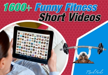 Give you 1600+ Fitness Short Funny Videos for Blog and Social Media