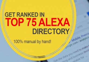 Provide 75 Manual Directory submission backlinks with report
