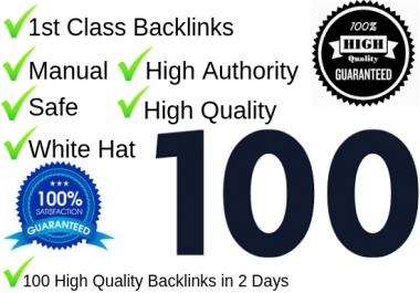 Create 100 Do follow Backlinks on high DA70-DA100 website Manually