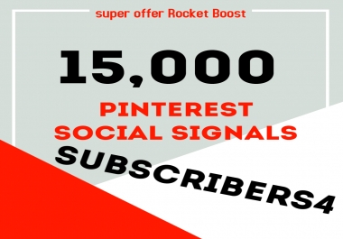 Rocket Delivery 15,000 Pinterest Share Social Signals Boost