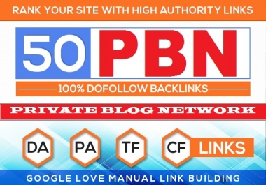 I will Create 50 PBN Blog Network with niche related articles and Indexing