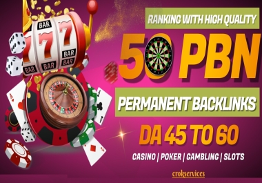 50 DA 45-60 PBN Blog Network with niche related articles