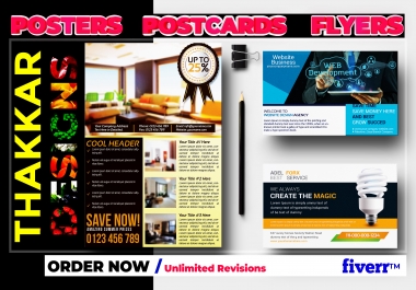 Design professional Flyer and poster for you Business