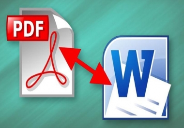 PDF to word, Excel conversion also from Word to PDF.