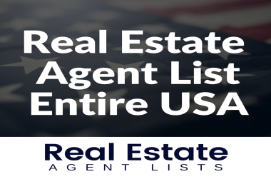 100.000 Real Estate Agents - Realtors in USA emails verified with SMTPing