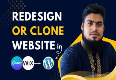 I will do wix to wordpress,  canva to wordpress,  rebuild any website into wordpress