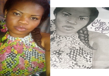 I will do a pencil sketch drawing of your portraits and anything else you want