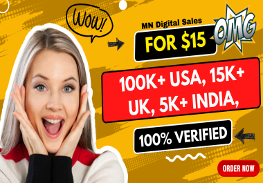 I will provide you email list USA 100K+,  UK 15K+,  INDIA 5K+ Verified Database For Marketing