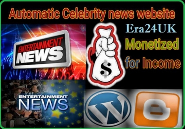 I Will Create An Automatic WordPress Website for Celebrity,  Entertainment,  News,  other Niches