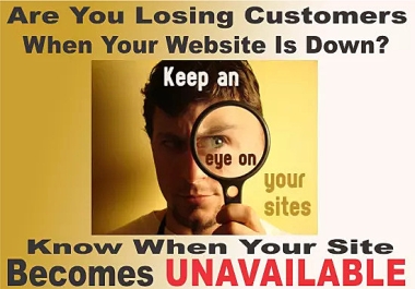 STOP LOSING CUSTOMERS Monitor your website for FREE