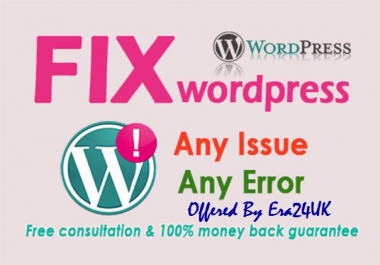 Fix Errors,  Update,  Backup,  Clone,  Migrate,  Bugs Fix,  Indexing WordPress Website