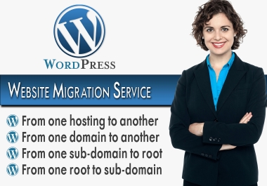 Backup,  Transfer,  Relocate,  Clone,  or Migrate your WordPress to a Different Hosting