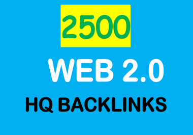 Get you 2,500 web 2.0 MIX PLATFORMS HQ backlinks