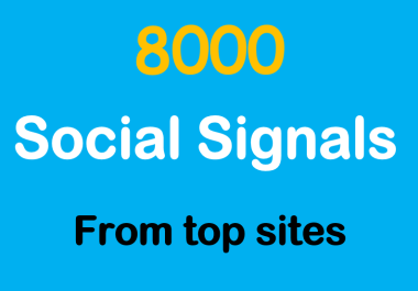 8000 Real SEO Social Signals from top 4 sites pinterest Tumblr xing social bookmark