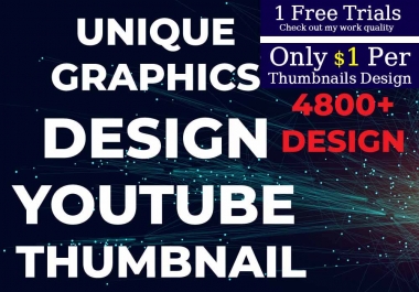 I will unique graphics design youtube thumbnail
