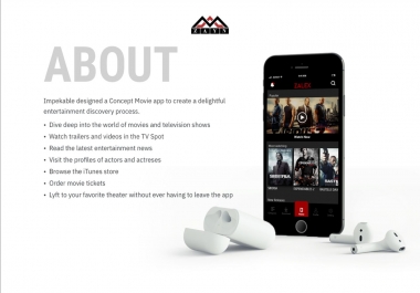 Mobile App Design - Zalex Movies