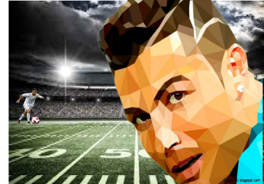 It a edit photo of Ronaldo. I can do any kind of photo editing