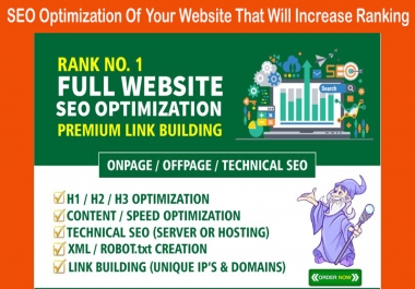 SEO Optimization Of Your Website That Will Increase Ranking