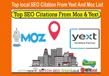 Top local SEO Citation From Yext And Moz List