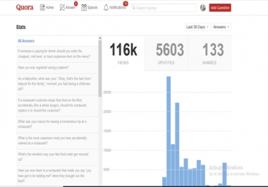HQ 06 Quora answer backlink from 116k+ visitors quora profile for 3