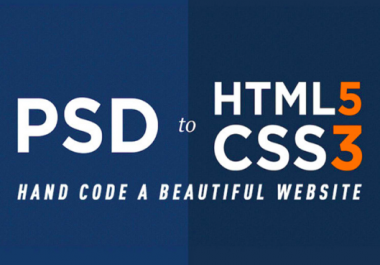 turn your psd to html and css responsive Web page